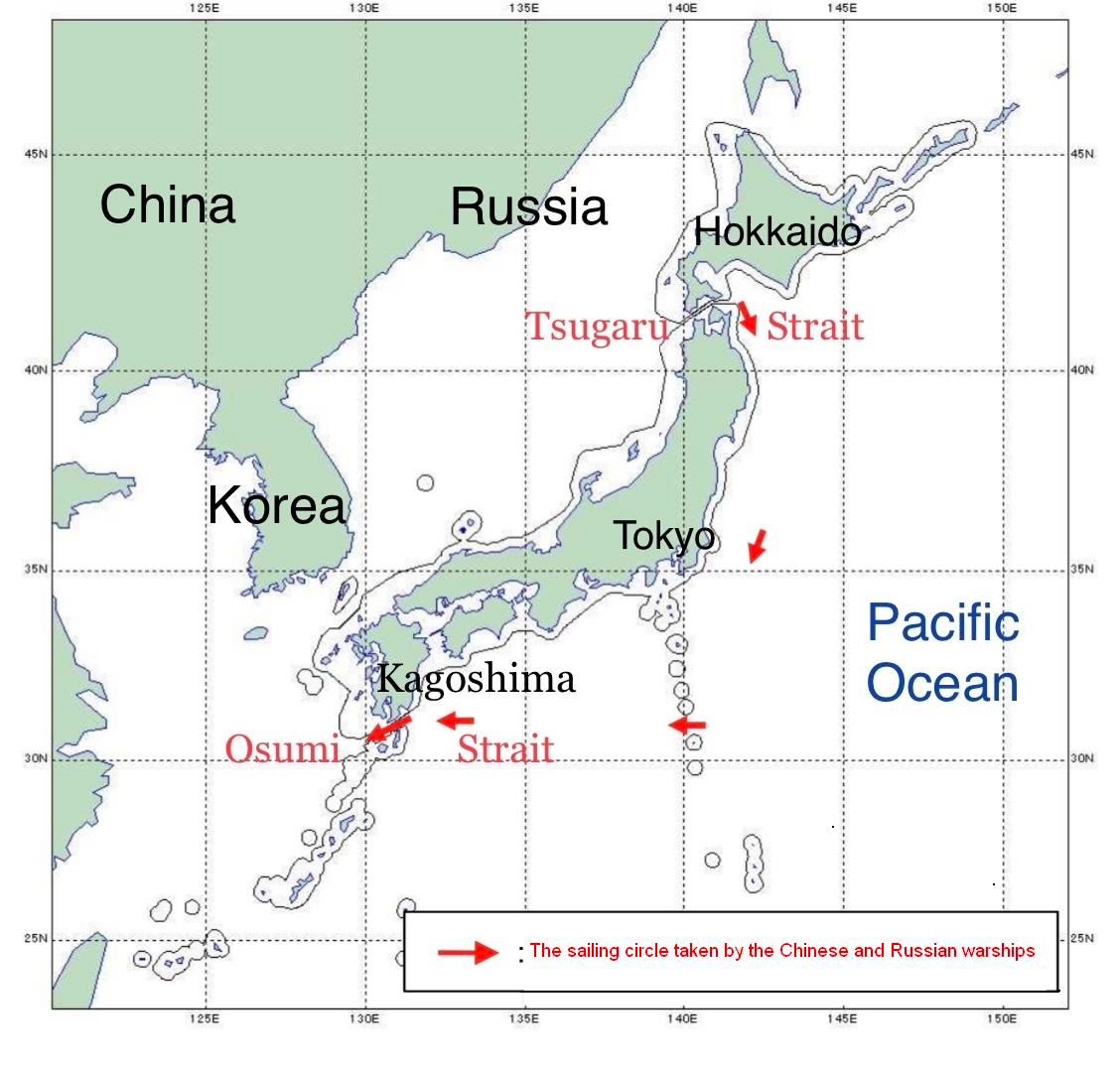 Osumi Strait Map