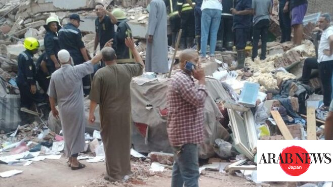 A four-story apartment building collapses in Egypt’s capital and at least 4 are killed｜Arab News Japan