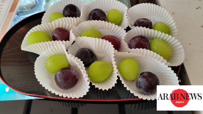 Abu Dhabi café hosts campaign promoting Yamanashi prefecture grapes｜Arab News Japan