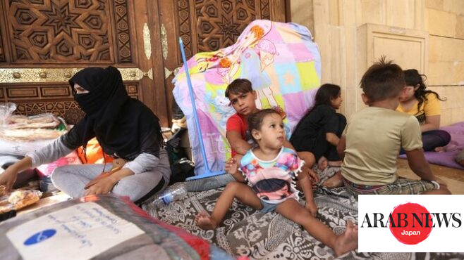 Most of Lebanon’s displacement shelters are full, UN says｜Arab News Japan