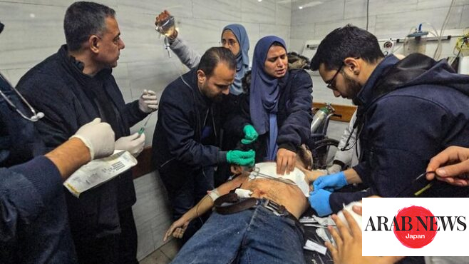 Israeli strikes kill at least 29 at hard-hit Gaza hospital｜Arab News Japan